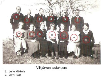 VilkjÃ¤rven laulukuoro
KetÃ¤ muita mahtaa olla kuvassa?
