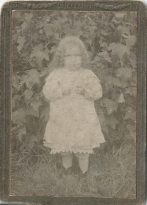Anna Ojala
Kuvan takana lukee Anna Jukkala, WilkjÃ¤rven kylÃ¤, Pulsan asema, Jukalaisen talo. Anna (os Ojala s. 10.11.1889) avioitui Ville Jukkalan kanssa 8.11.1908, joten kuva on 1800 luvun puolesta vÃ¤listÃ¤
